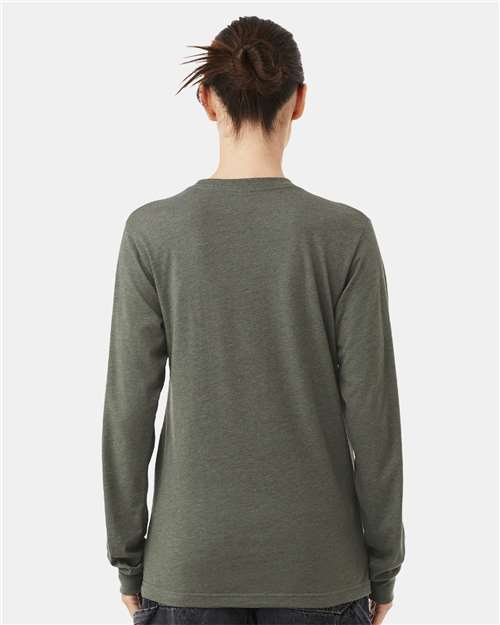 Heather Military Green Heather CVC Long Sleeve Tee - 3501CVC