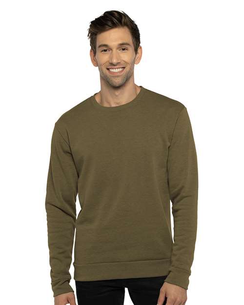 Heather Military Green Malibu Crewneck Sweatshirt - 9002