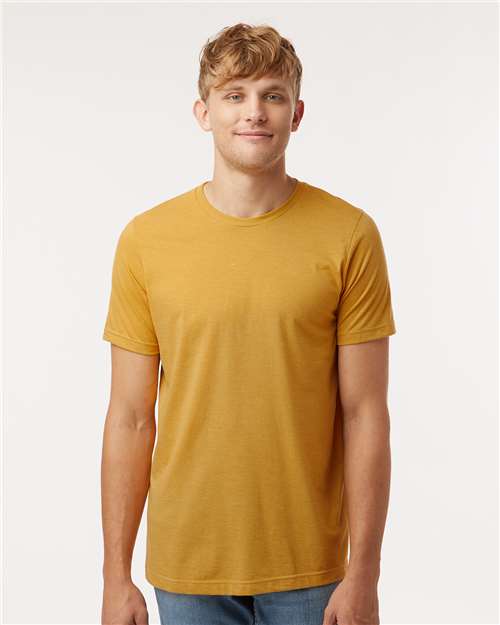 Heather Mustard Combed CVC T-Shirt - 602CVC