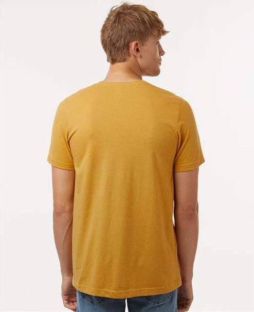 Heather Mustard Combed CVC T-Shirt - 602CVC