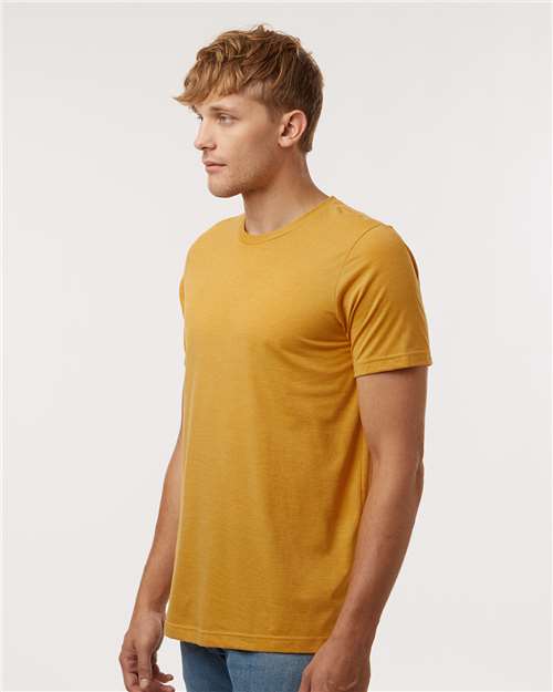 Heather Mustard Combed CVC T-Shirt - 602CVC