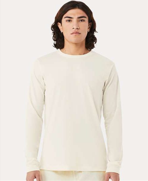 Heather Natural Heather CVC Long Sleeve Tee - 3501CVC