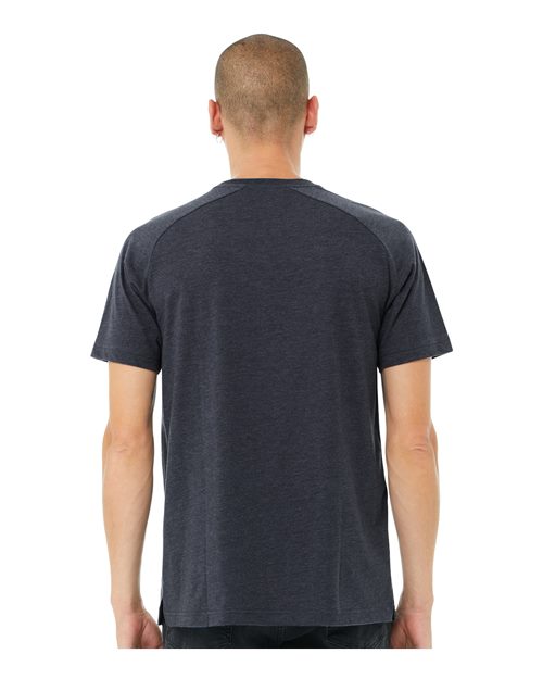 Heather Navy Heather CVC Raglan Tee - 3201