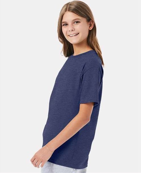 Heather Navy Perfect-T Youth T-Shirt - 498Y