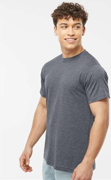 Heather Navy Poly-Rich T-Shirt - 241