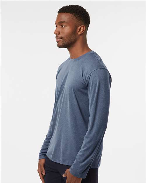Heather Navy Pro-Lock Performance Long Sleeve T-Shirt - 48400