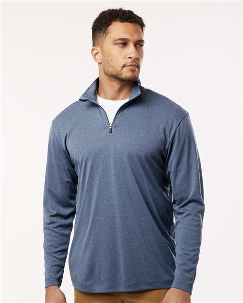 Heather Navy Pro-Lock Performance Quarter-Zip Pullover - 41870