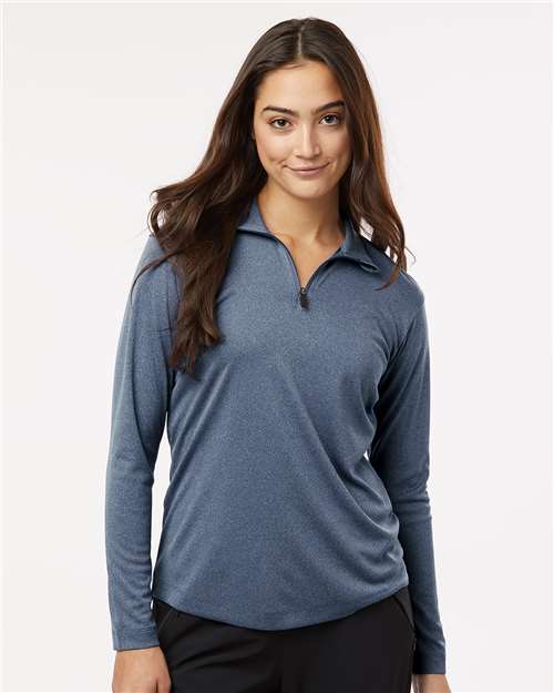 Heather Navy Pro-Lock Women's Performance Quarter-Zip Pullover - 41870L