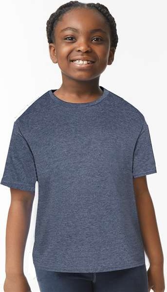 Heather Navy Softstyle® Youth T-Shirt - 64000B