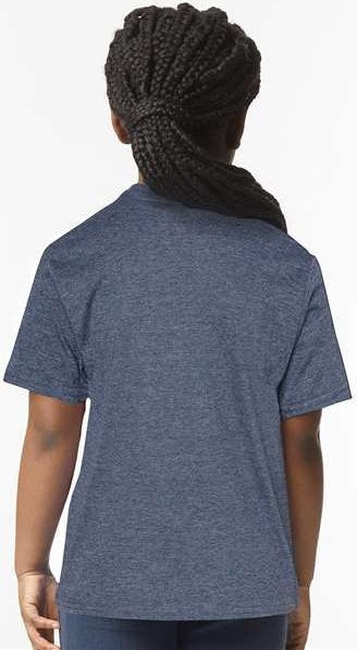 Heather Navy Softstyle® Youth T-Shirt - 64000B