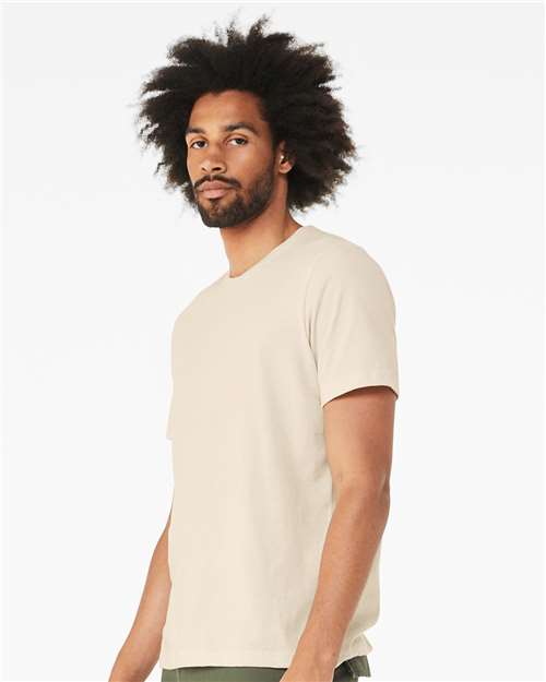 Heather Oatmeal CVC Jersey Tee - 3001CVC