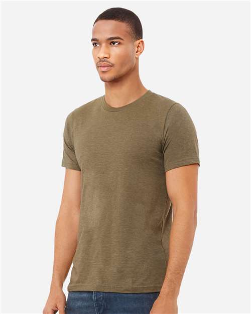 Heather Olive CVC Jersey Tee - 3001CVC