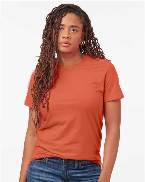 Heather Orange Combed CVC T-Shirt - 602CVC