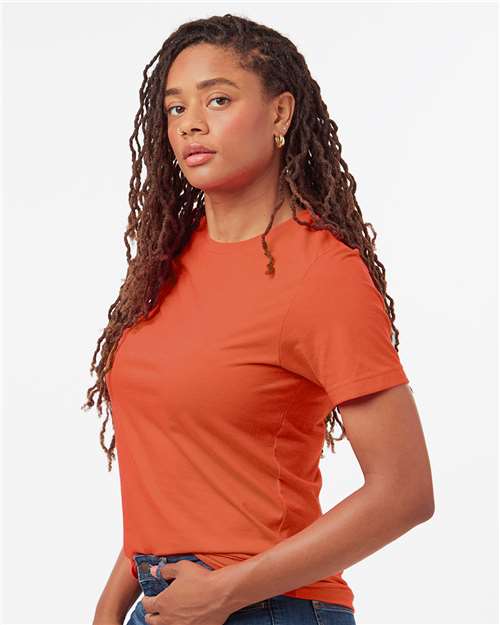 Heather Orange Combed CVC T-Shirt - 602CVC