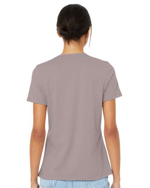 Heather Pink Gravel Women’s Relaxed Fit Heather CVC Tee - 6400CVC