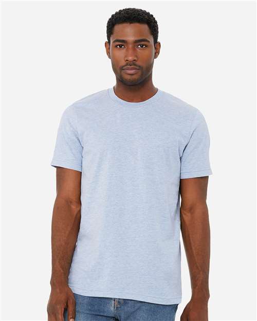 Heather Prism Blue CVC Jersey Tee - 3001CVC