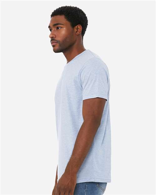 Heather Prism Blue CVC Jersey Tee - 3001CVC