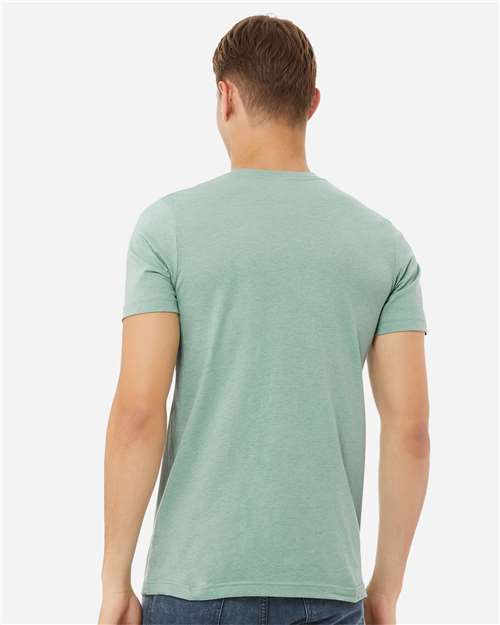 Heather Prism Dusty Blue CVC Jersey Tee - 3001CVC