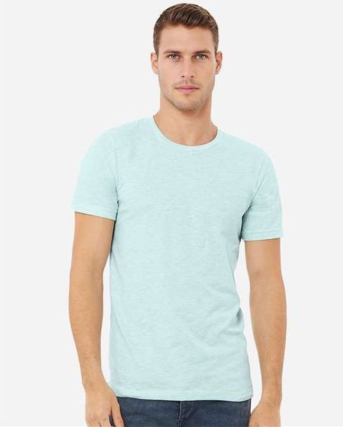 Heather Prism Ice Blue CVC Jersey Tee - 3001CVC