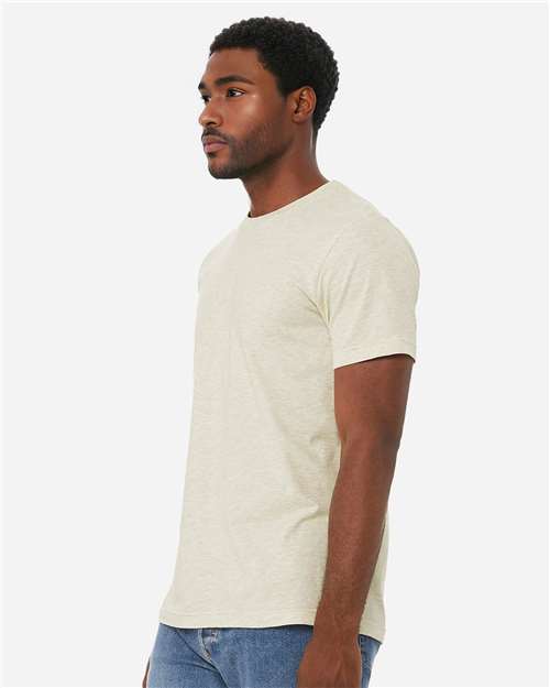 Heather Prism Natural CVC Jersey Tee - 3001CVC