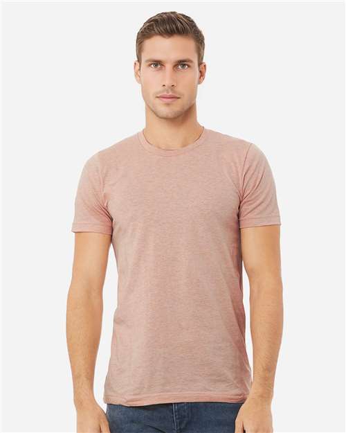 Heather Prism Peach CVC Jersey Tee - 3001CVC
