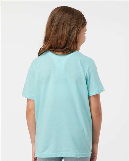 Heather Purist Blue Youth Fine Jersey T-Shirt - 235