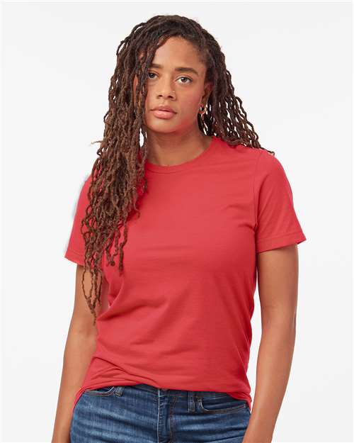 Heather Red Combed CVC T-Shirt - 602CVC