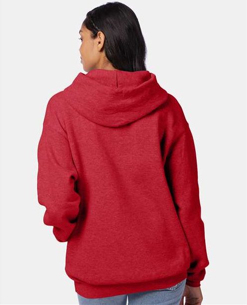 Heather Red Ecosmart® Hooded Sweatshirt - P170