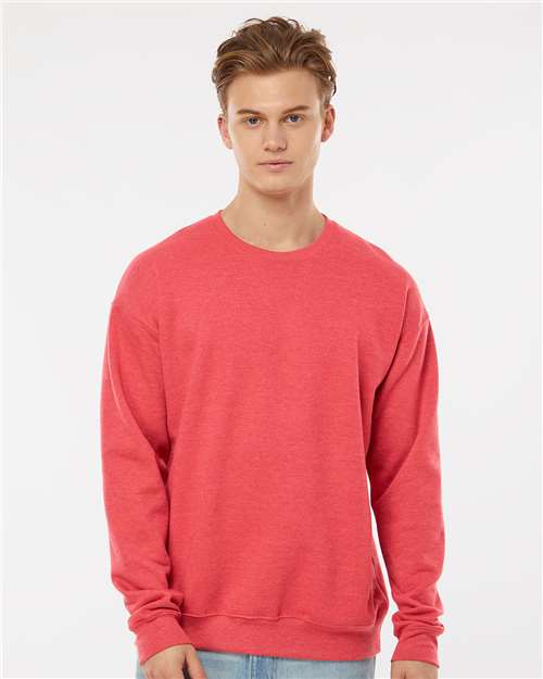 Heather Red Fleece Crewneck Sweatshirt - 340