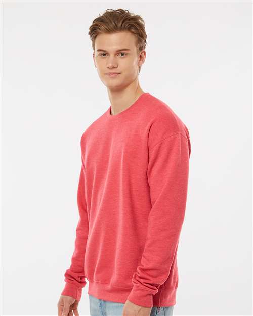 Heather Red Fleece Crewneck Sweatshirt - 340