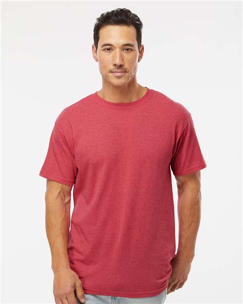 Heather Red Gold Soft Touch T-Shirt - 4800