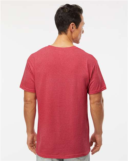 Heather Red Gold Soft Touch T-Shirt - 4800