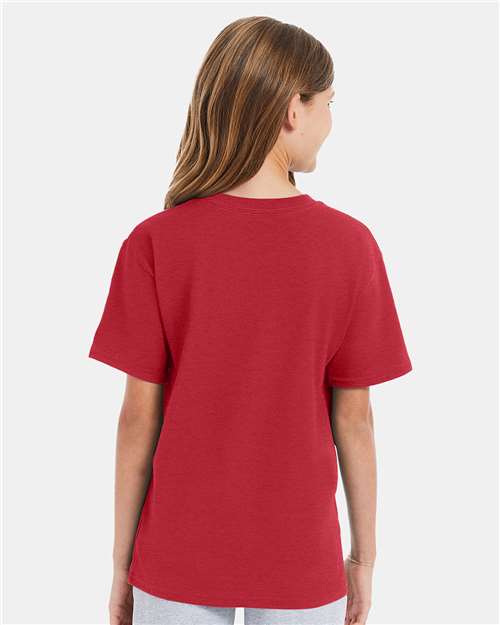 Heather Red Perfect-T Youth T-Shirt - 498Y