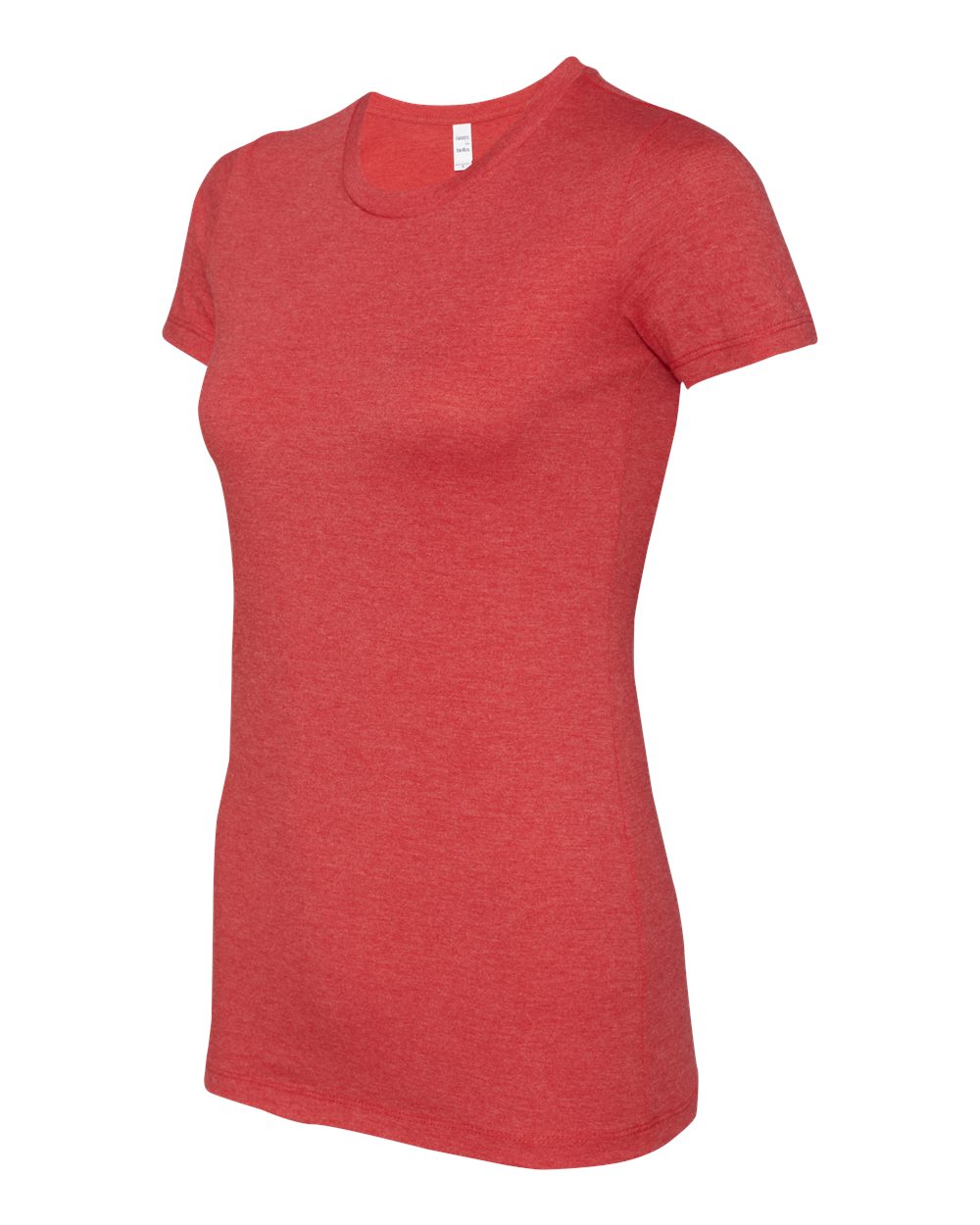 Heather Red Women's Slim Fit Tee - 6004