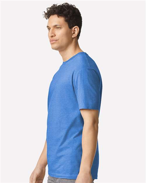 Heather Royal Light Cotton T-Shirt - 3000