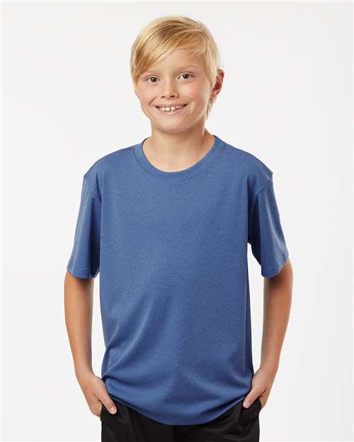Heather Royal Pro-Lock Youth Performance T-Shirt - 48000Y