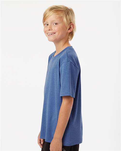 Heather Royal Pro-Lock Youth Performance T-Shirt - 48000Y