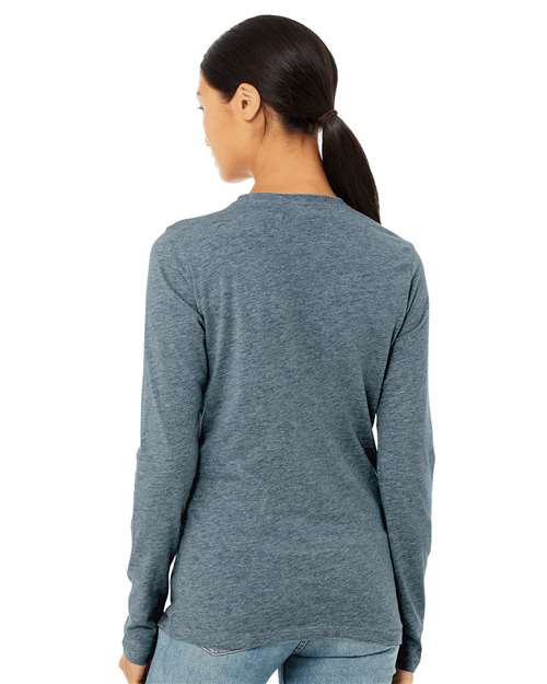 Heather Slate Women’s Jersey Long Sleeve Tee - 6500