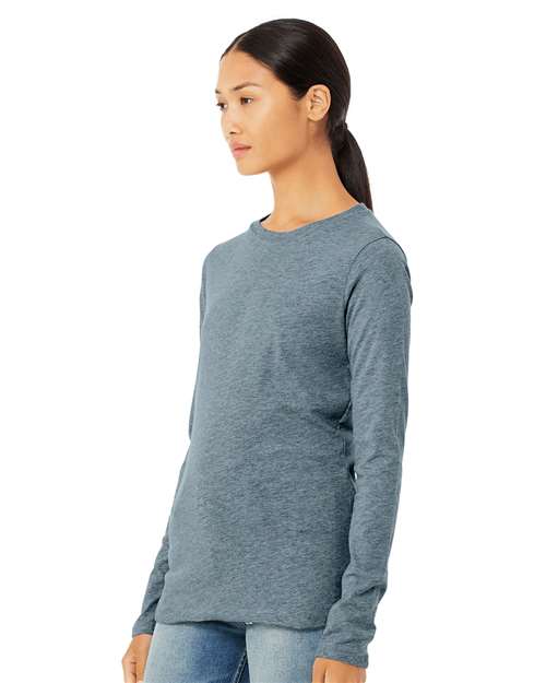 Heather Slate Women’s Jersey Long Sleeve Tee - 6500