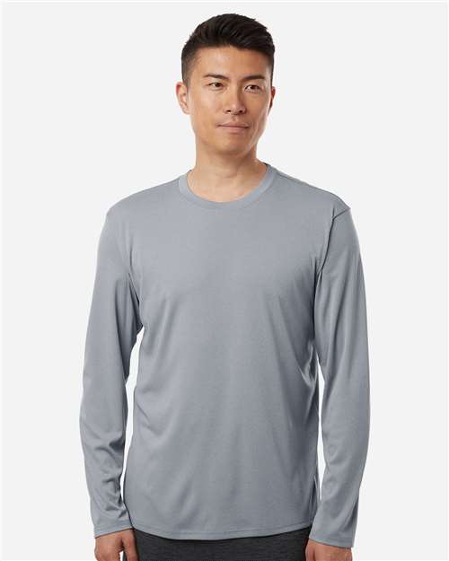 Heather Steel Pro-Lock Performance Long Sleeve T-Shirt - 48400
