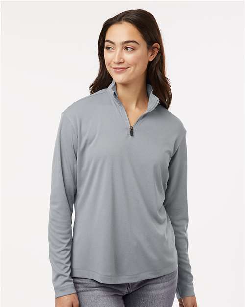 Heather Steel Pro-Lock Women's Performance Quarter-Zip Pullover - 41870L