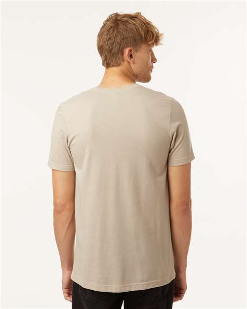 Heather Tan Combed CVC T-Shirt - 602CVC