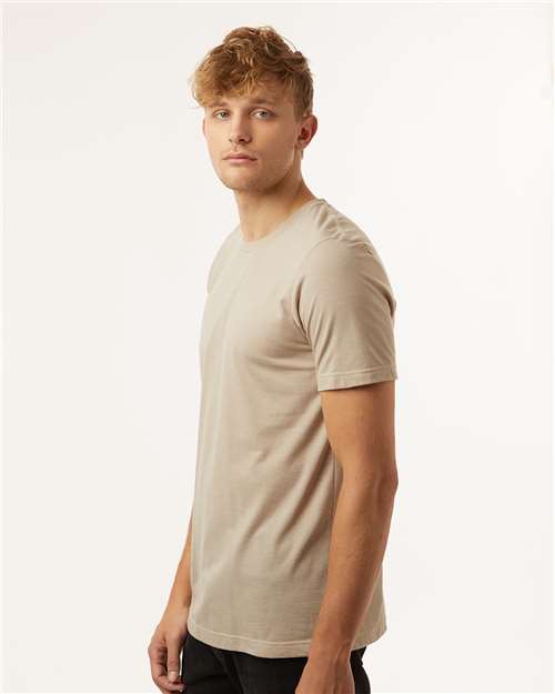 Heather Tan Combed CVC T-Shirt - 602CVC