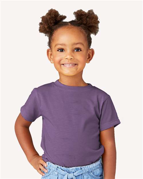 Heather Team Purple Toddler Jersey Tee - 3001T