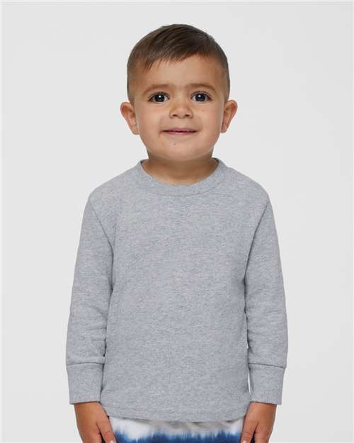 Heather Toddler Cotton Jersey Long Sleeve Tee - 3311