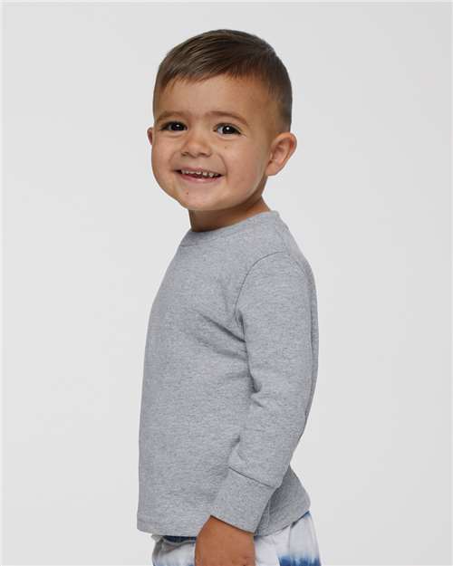 Heather Toddler Cotton Jersey Long Sleeve Tee - 3311