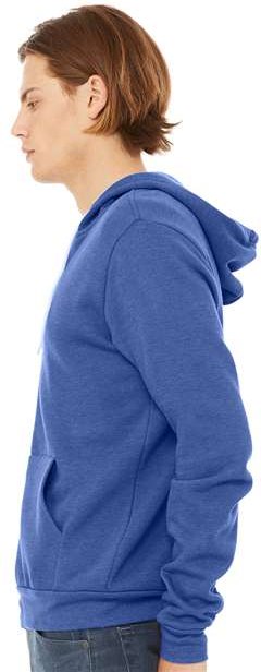 Heather True Royal Sponge Fleece Full-Zip Hoodie - 3739