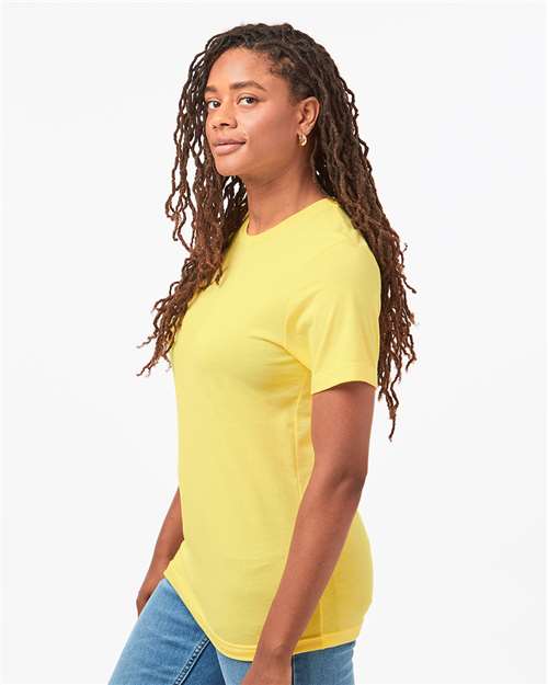 Heather Yellow Combed CVC T-Shirt - 602CVC