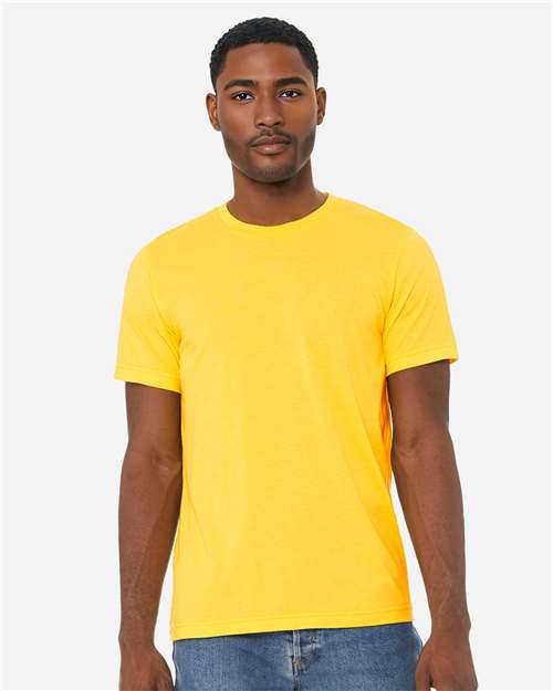 Heather Yellow CVC Jersey Tee - 3001CVC