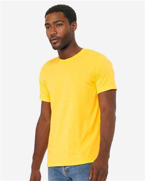 Heather Yellow CVC Jersey Tee - 3001CVC